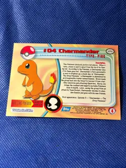 Charmander #04 Topps Pokemon TV Animation Edition - Image 2