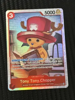 Tony Tony.Chopper OP08-007 Super Rare English Two Legends One Piece TCG Card - Image 1