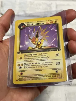 Pokemon Card - Dark Jolteon 1st Edition Team Rocket 38/82 Uncommon LP Vintage - Image 2