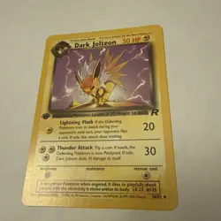 Dark Jolteon - 38/82 - Pokemon Team Rocket 1st Edition Card LP - Image 2