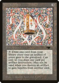 Urza's Miter Antiquities PLD Artifact Rare Reserved List MAGIC CARD ABUGames - Image 1
