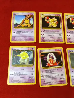 Pokemon Base Set 1999 Psychic Cards Lot Of 10 Haunter-Kadabra-Gastly-Jynx-Abra - Image 2
