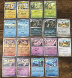 Pokemon Eeveelution REV/HOLO COMPLETE 18 Card Set Lot PRISMATIC EVOLUTIONS - Image 1