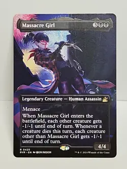 Massacre Girl (Anime Borderless) R Ravnica Remastered #425 NM Normal - Image 1