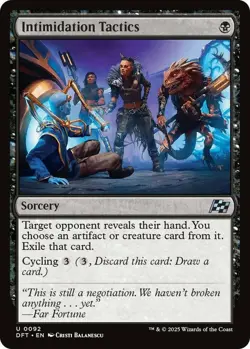 MTG Intimidation Tactics - Foil NM-Mint Aetherdrift - Image 1