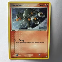 Pokemon Card - Houndour from EX Unseen Forces 60/115 Reverse Holo And Stamped NM - Image 1