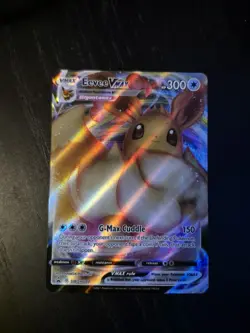Pokemon TCG Eevee VMAX SWSH087 Shining Fates Holo Promo Card - Image 1
