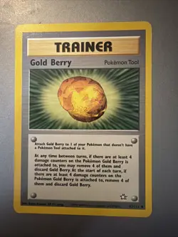Gold Berry - 93/111 - Trainer - Neo Genesis - Pokemon - Vintage - 2000 - Image 1