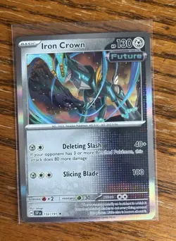 Pokemon TCG Iron Crown Future 132/191 Holo Rare Surging Sparks NM Card - Image 1
