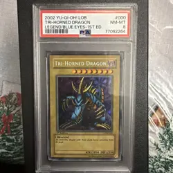 Yu-Gi-Oh! - 2002 Tri-Horned Dragon 1st Edition - LOB-000 - PSA 8 - NM-MT - Image 1