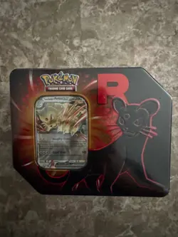 Pokemon Scarlet & Violet Destined Rivals Team Rocket Tin Persian EX Sealed - Image 1