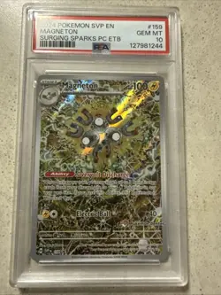 Pokemon 2024 Magneton #159 Surging Sparks Pokemon Center ETB Promo PSA 10 - Image 1