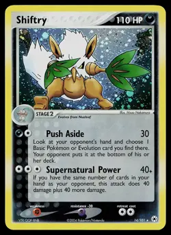 Pokemon Card - Shiftry Hidden Legends 14/101 Holo Rare - Image 1
