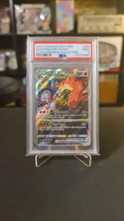 Pokemon Card PSA 9 Mint Charizard Vstar UPC Full Art Black Star Promo SWSH262 - Image 1