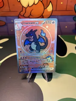 Pokemon Bubble Charizard Card PROXY pokemon Custom Card * HOLO* - Image 1