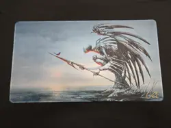 Seb McKinnon Signed Kickstarter Phyrexian Angel Playmat (Stitched Edge) + Tube! - Image 1