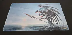 Seb McKinnon Signed Kickstarter Phyrexian Angel Playmat (Stitched Edge) + Tube! - Image 3