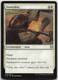 Stoneskin Uncommon Commander Legends: Battle for Baldur's Gate LP MTG - Image 1