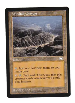 BT's MTG Weatherlight 1X Winding Canyons NM Never been Played Free Shipping - Image 1