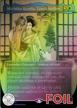 MTG Michiko Konda, Truth Seeker (259) | NM Foil | Secret Lair Kamigawa Ink {SLD} - Image 1