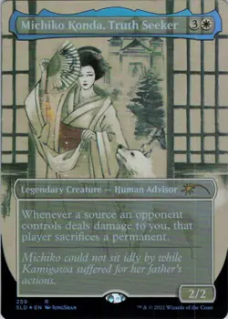 MTG Michiko Konda, Truth Seeker (259) | NM Foil | Secret Lair Kamigawa Ink {SLD} - Image 2