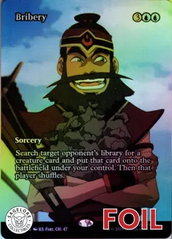 MTG Bribery (Borderless) (10) | NM Foil | Avatar: Eternal-Legal {TLE} - Image 1