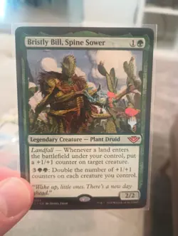 Bristly Bill, Spine Sower Promo Stamp Outlaws of Thunder Junction -Pack Fresh - Image 1