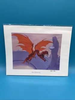 Rorix Bladewing by Darrell Riche Print 11" x 8.5" Magic: The Gathering Signed - Image 1