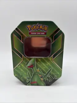 2015 Sceptile EX Hoenn Power - Pokemon Card TCG Storage Tin Metal Box EMPTY - Image 1