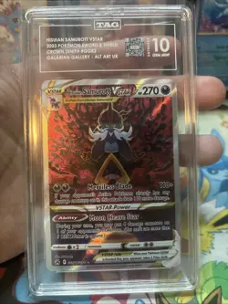 Pokemon Hisuian Samurott Vstar GG52/GG70 Crown Zenith TAG 10 Gem Mint - Image 4