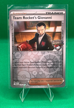 Pokemon TCG Team Rockets Giovanni 174/182 Regional Championship Promo 🔥 - Image 1