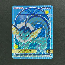 M1421 Vaporeon Holo No.30 Japanese Pokemon x Marumiya Sticker - Image 1