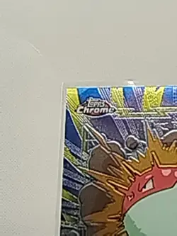 2000 Voltorb #100 Pokemon Topps Chrome TV Animation Series 2 - Image 3