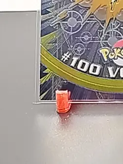 2000 Voltorb #100 Pokemon Topps Chrome TV Animation Series 2 - Image 4