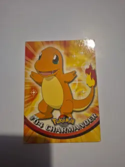 Charmander #04 Topps TV Animation Edition Blue Label Pokemon Card (LP/MP) - Image 1