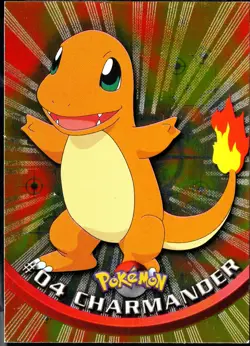 topps Pokemon TV Animation Edition Series 1 Holo Foil #04 Charmander #4 - Image 1