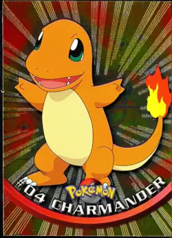 topps Pokemon TV Animation Edition Series 1 Holo Foil #04 Charmander #4 - Image 1
