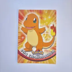Charmander #04 Topps TV Animation Edition Blue Label Pokemon Card (LP/MP) - Image 1