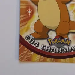 Charmander #04 Topps TV Animation Edition Blue Label Pokemon Card (LP/MP) - Image 2