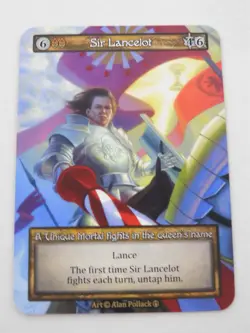 Sir Lancelot Non-Foil Unique Sorcery Arthurian Legends AL TCG Trading Card - Image 1