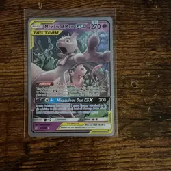 Pokemon Mewtwo & Mew GX Ultra Rare 71/236 World Championships 2019 Card - Image 1