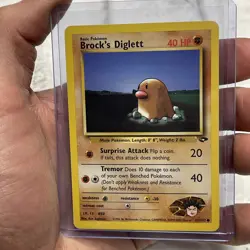 Pokemon Brock's Diglett 67/132 Gym Challenge Regular Common Pokemon Card TCG LP+ - Image 1