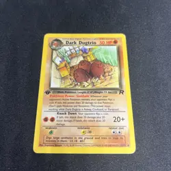 Pokemon Dark Dugtrio 1st Edition Non-Holo Card 23/82 - Image 1