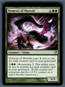 MTG Nemesis of Mortals Creature Snake Theros 163 THS Uncommon - Image 1