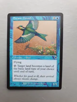 Dream Thrush , MTG Invasion (2000). Common Blue Creature NM - Image 1