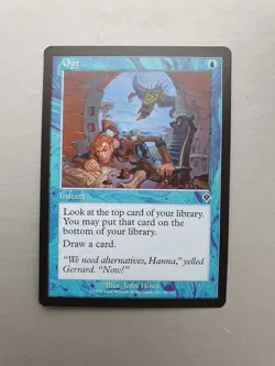 Opt , MTG Invasion (2000). Common Blue Instant NM - Image 1