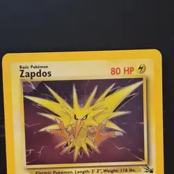 Pokemon TCG Zapdos Holo Rare Card 15/62 Fossil Base Set, Vintage 1999 LP WOTC - Image 2