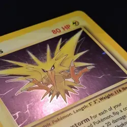 Pokemon TCG Zapdos Holo Rare Card 15/62 Fossil Base Set, Vintage 1999 LP WOTC - Image 4
