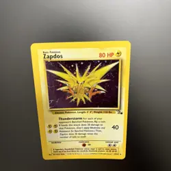 Pokemon TCG: 1999 Fossil Unlimited Zapdos 15/62 Holo Rare NM/LP+ - Image 5