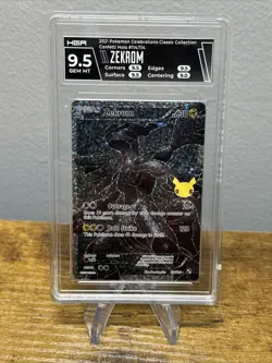 ⚡🔥 ZEKROM - 2021 Pokemon Celebrations Confetti Holo #14 | HGA 9.5 GEM MINT 🔥⚡ - Image 1